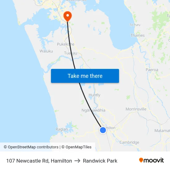 107 Newcastle Rd, Hamilton to Randwick Park map