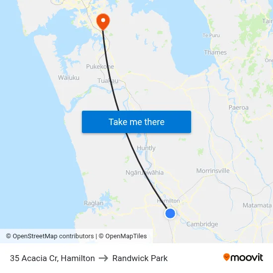 35 Acacia Cr, Hamilton to Randwick Park map