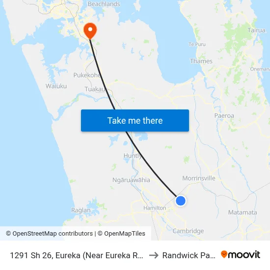 1291 Sh 26, Eureka (Near Eureka Rd) to Randwick Park map