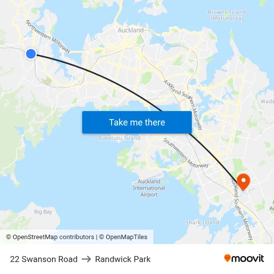 22 Swanson Road to Randwick Park map