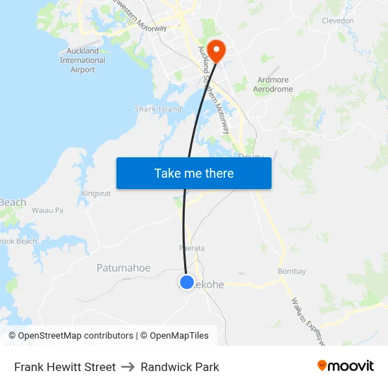 Frank Hewitt Street to Randwick Park map