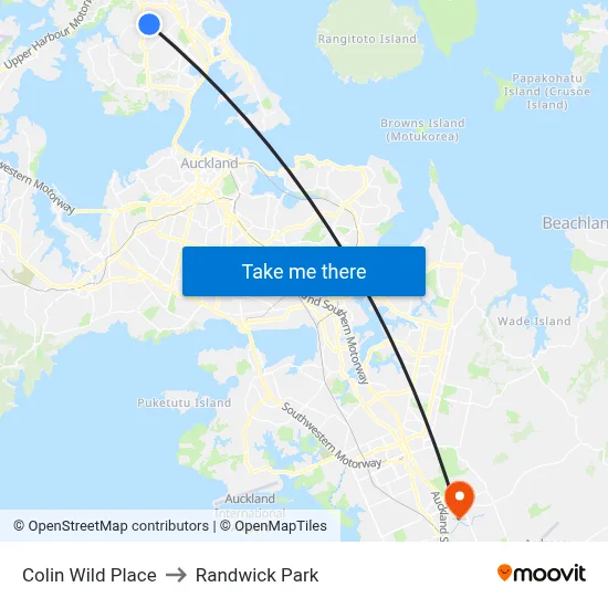 Colin Wild Place to Randwick Park map