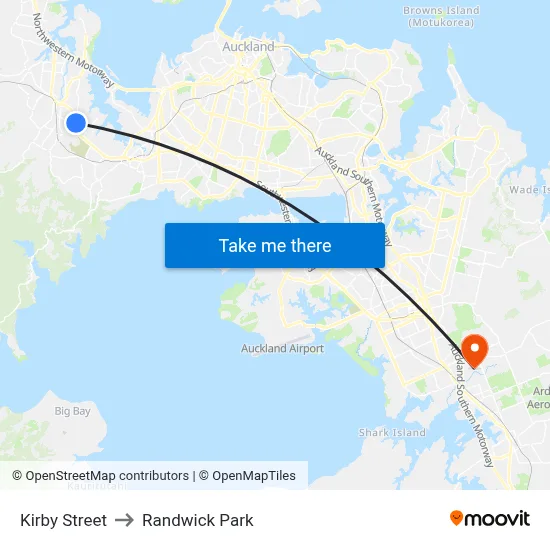 Kirby Street to Randwick Park map