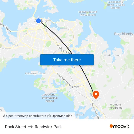 Dock Street to Randwick Park map