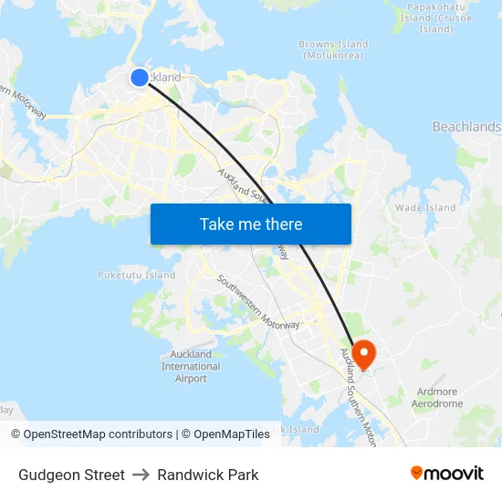 Gudgeon Street to Randwick Park map