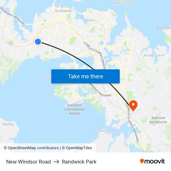 New Windsor Road to Randwick Park map