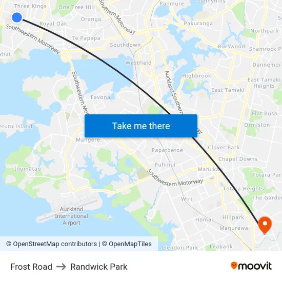 Frost Road to Randwick Park map