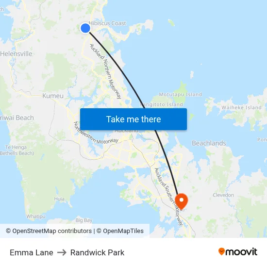 Emma Lane to Randwick Park map