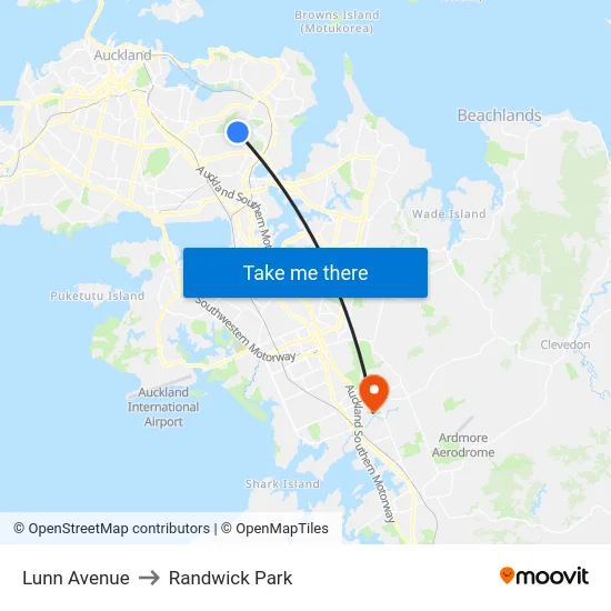 Lunn Avenue to Randwick Park map