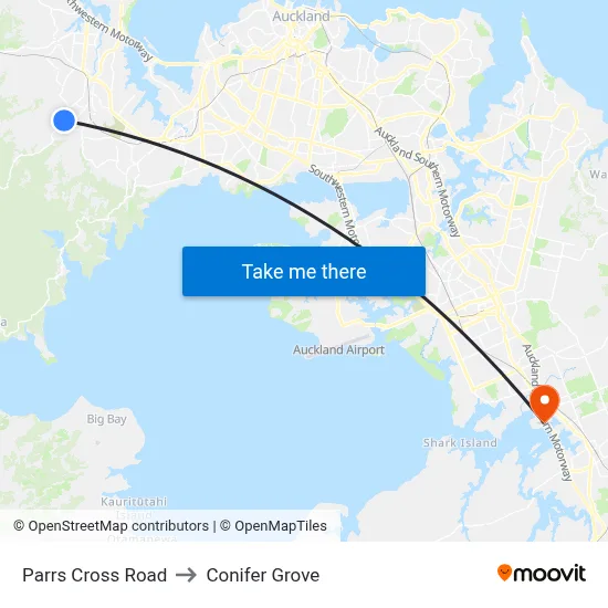 Parrs Cross Road to Conifer Grove map