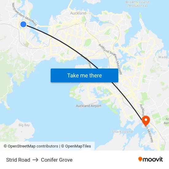 Strid Road to Conifer Grove map