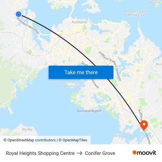 Royal Heights Shopping Centre to Conifer Grove map