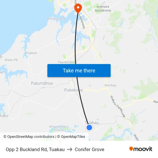 Opp 2 Buckland Rd, Tuakau to Conifer Grove map