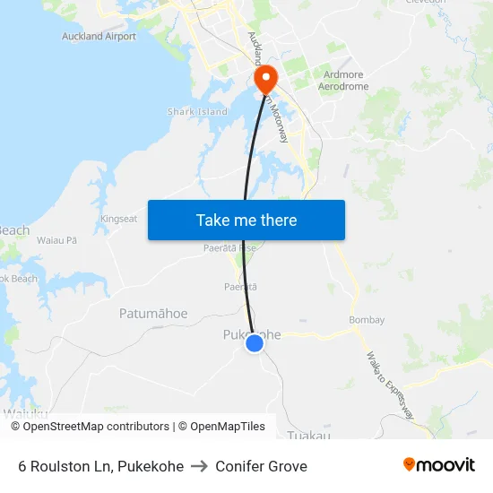 6 Roulston Ln, Pukekohe to Conifer Grove map