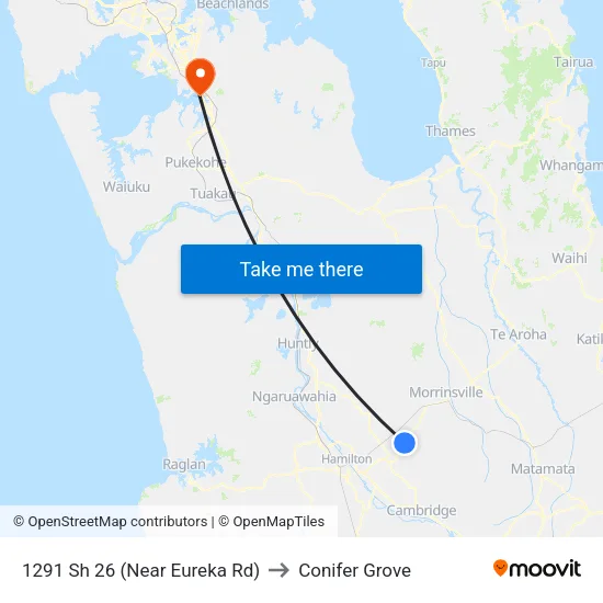 1291 Sh 26, Eureka (Near Eureka Rd) to Conifer Grove map