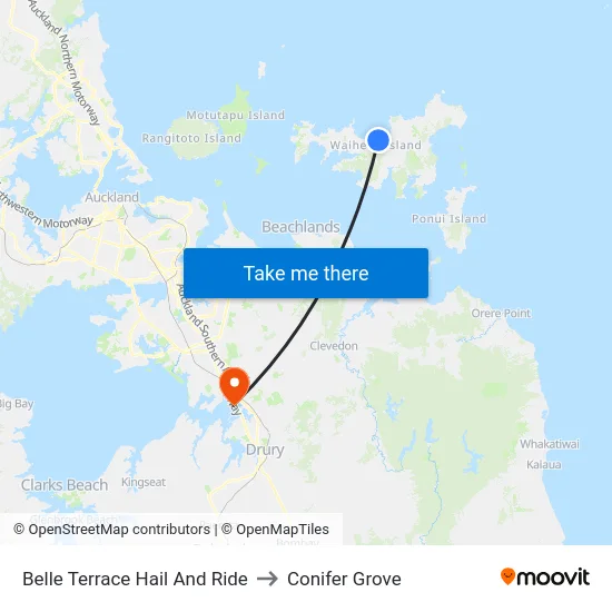 Belle Terrace Hail And Ride to Conifer Grove map