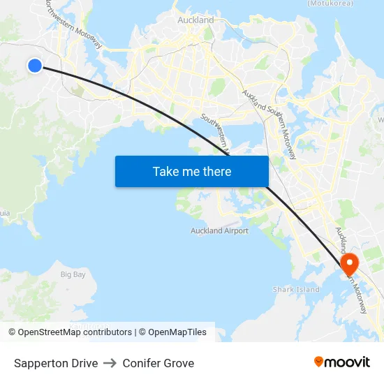 Sapperton Drive to Conifer Grove map