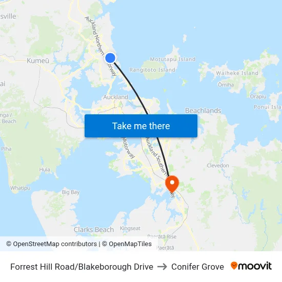 Forrest Hill Road/Blakeborough Drive to Conifer Grove map