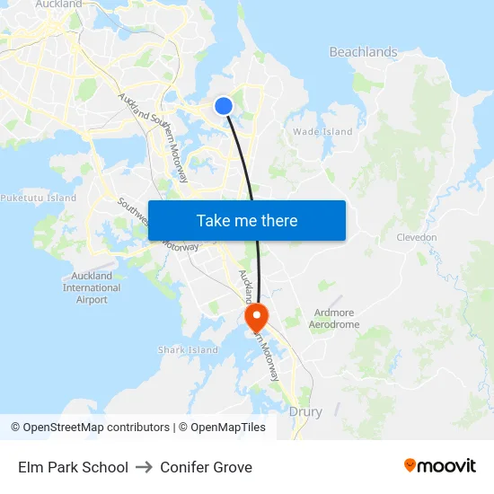 Elm Park School to Conifer Grove map