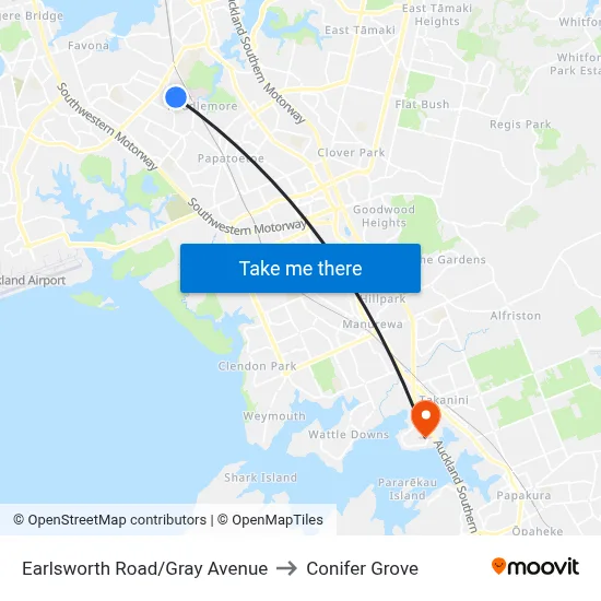 Earlsworth Road/Gray Avenue to Conifer Grove map
