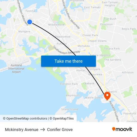 Mckinstry Avenue to Conifer Grove map