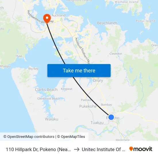 110 Hillpark Dr, Pokeno (Near Glenkirk Cres) to Unitec Institute Of Technology map