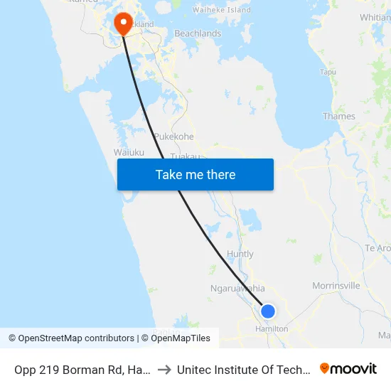 Opp 219 Borman Rd, Hamilton to Unitec Institute Of Technology map