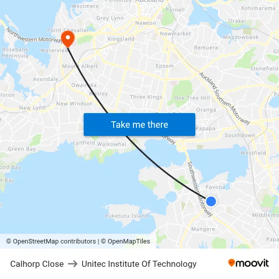 Calhorp Close to Unitec Institute Of Technology map