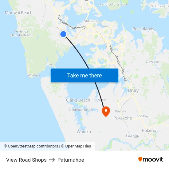 View Road Shops to Patumahoe map