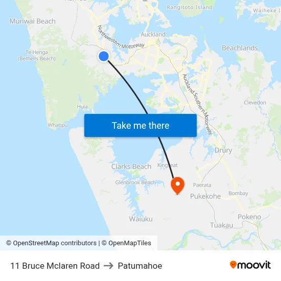 11 Bruce Mclaren Road to Patumahoe map