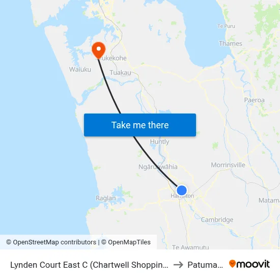 Lynden Court East C (Chartwell Shopping Centre) to Patumahoe map