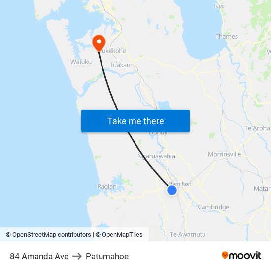 84 Amanda Ave to Patumahoe map