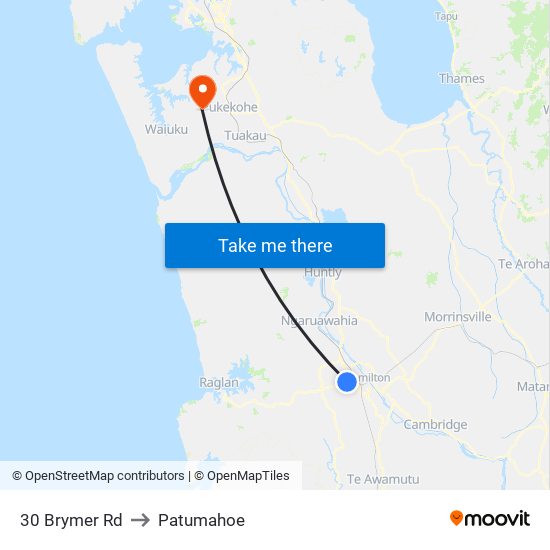 30 Brymer Rd to Patumahoe map