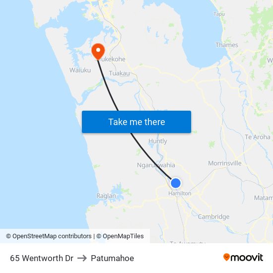 65 Wentworth Dr to Patumahoe map