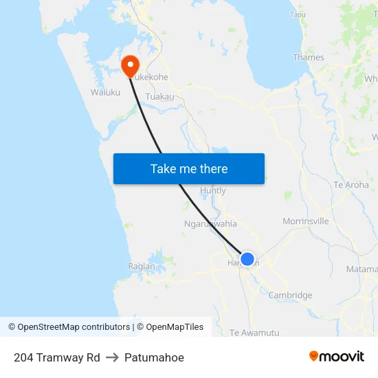 204 Tramway Rd, Hamilton to Patumahoe map
