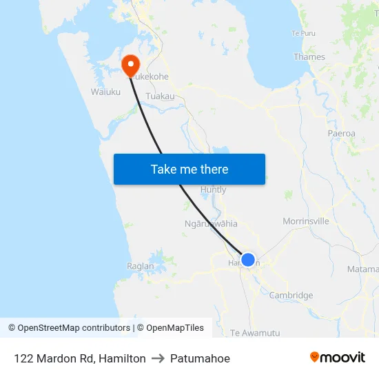 122 Mardon Rd, Hamilton to Patumahoe map