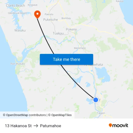 13 Hakanoa St, Huntly to Patumahoe map