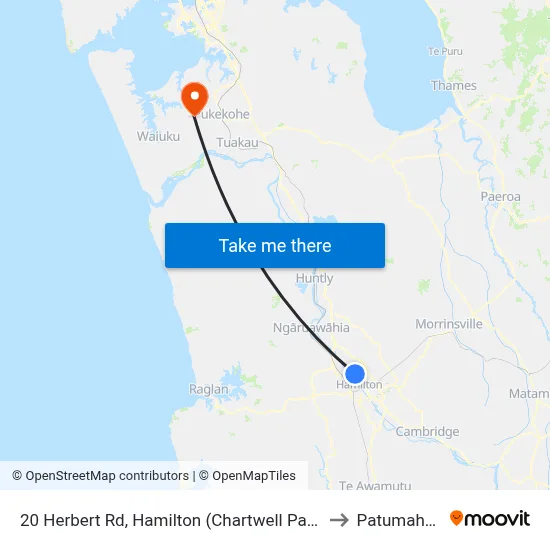 20 Herbert Rd, Hamilton (Chartwell Park) to Patumahoe map