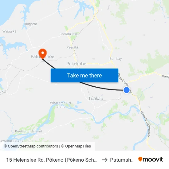 15 Helenslee Rd, Pōkeno (Pōkeno School) to Patumahoe map