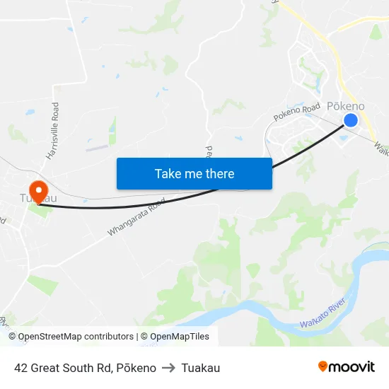 42 Great South Rd, Pōkeno to Tuakau map