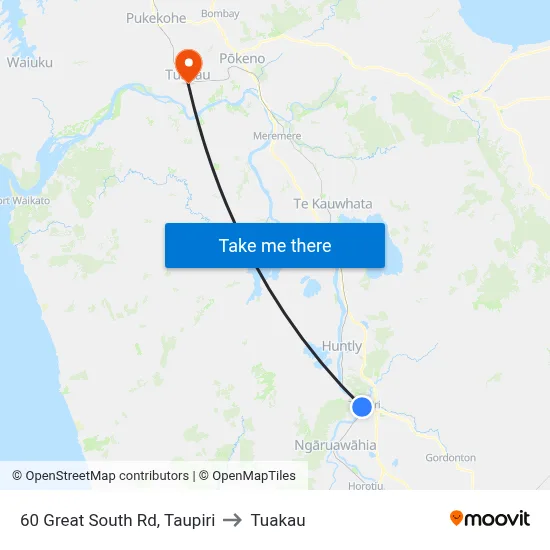 60 Great South Rd, Taupiri to Tuakau map