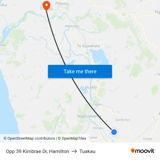 Opp 39 Kimbrae Dr, Hamilton to Tuakau map