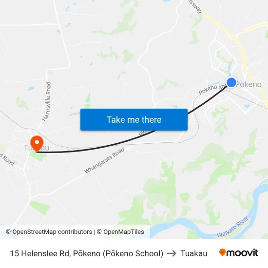 15 Helenslee Rd, Pōkeno (Pōkeno School) to Tuakau map
