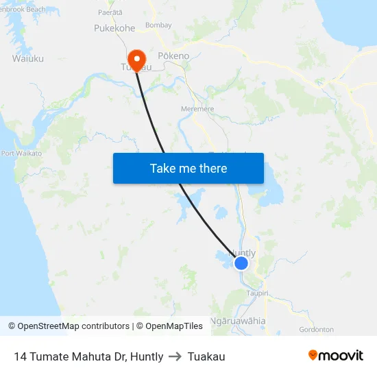 14 Tumate Mahuta Dr, Huntly to Tuakau map