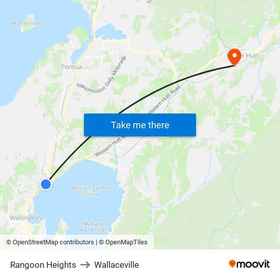 Rangoon Heights to Wallaceville map