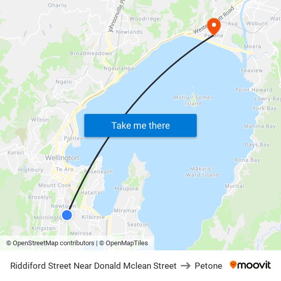 Riddiford Street Near Donald Mclean Street to Petone map