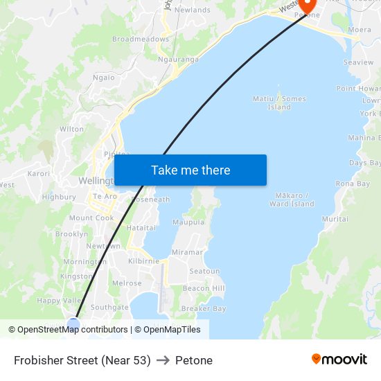 Frobisher Street (Near 53) to Petone map