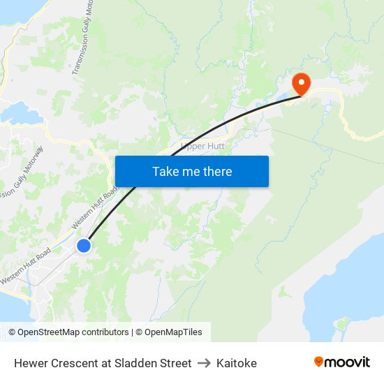 Hewer Crescent at Sladden Street to Kaitoke map