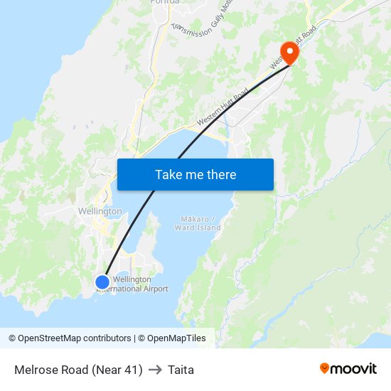 Melrose Road (Near 41) to Taita map