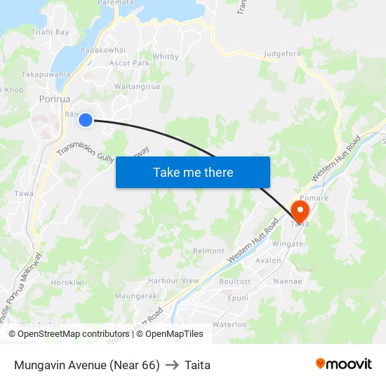 Mungavin Avenue (Near 66) to Taita map